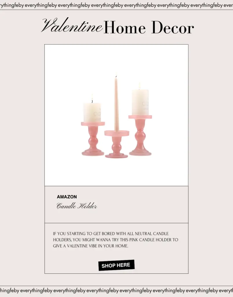 Valentine's Decor Candle Holder