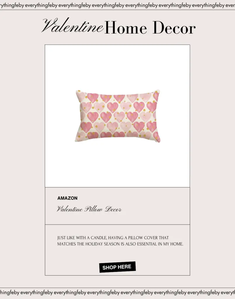 Valentine’s Pillow Decor