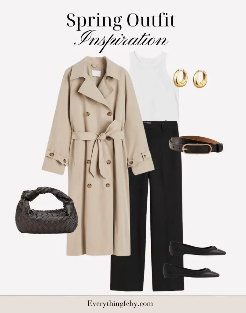 trench coat spring outfit