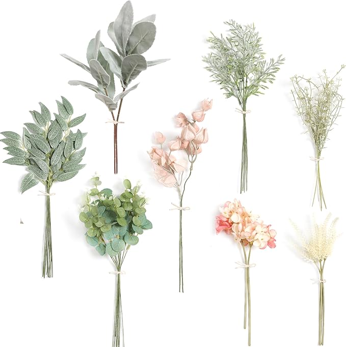 faux flower stems decor